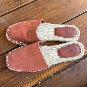 DOEN espadrille mule slides size 36